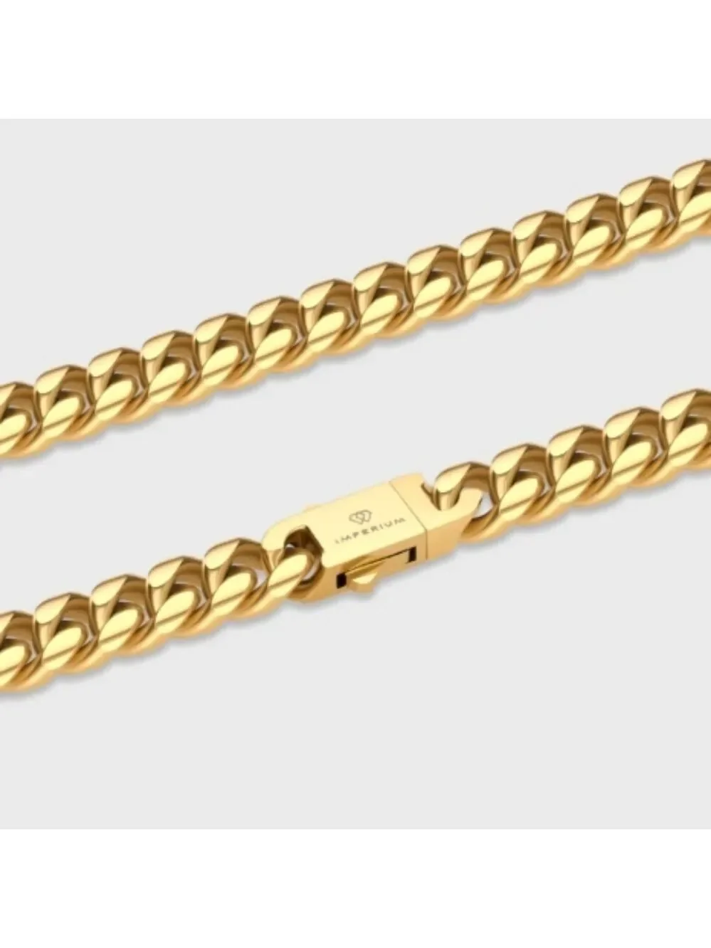 Imperium 18kt Gold Bonded 5mm Curb Chain Necklace